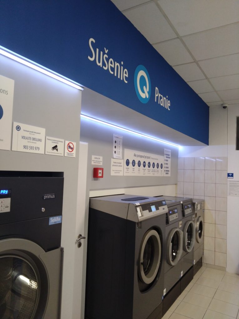 práčovna, záber na pračovnu, technická miestnosť